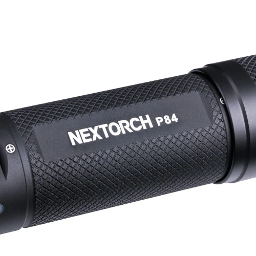 NEXTorch - P84 LED Taktische Taschenlampe mit 4800 mAh Akku - 3000 lm - Schwarz - P84