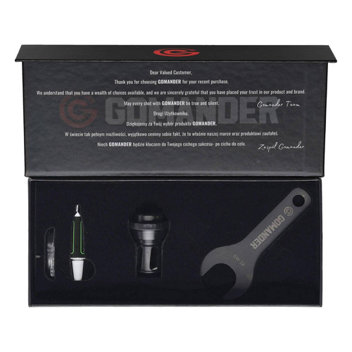 Gomander - Quadron Flammenkompensator - 7,62 mm - 5/8x24 UNEF-9 - Schwarz - TB0.10173