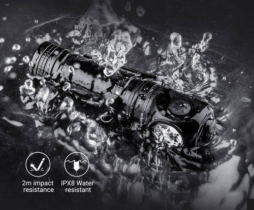 NEXTorch – P10 LED-Winkel-Taschenlampe – 1400 lm – Schwarz – P10