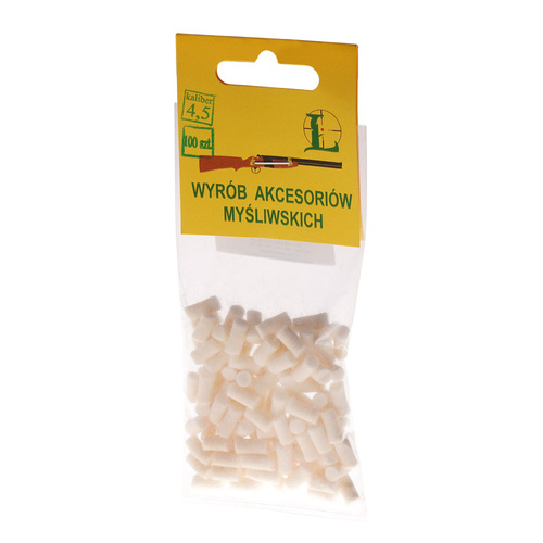 Łuszczek - Filztücher für Luftgewehr - 4,5 mm - 100 Stück - 4-004 - 4,5