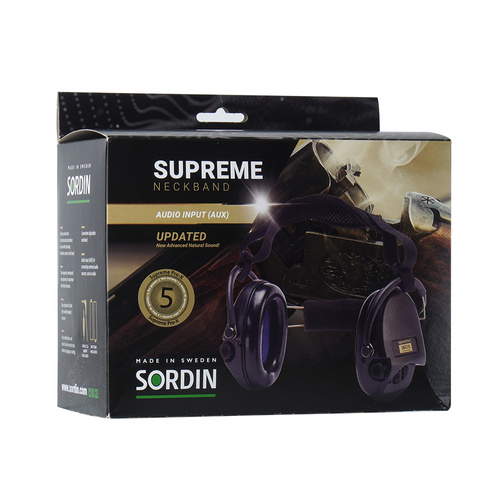 Sordin - Supreme® Pro-X Active Gehörschutz - Neckwear - Schwarz - 76302-X-02-S