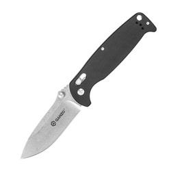 Ganzo - G7412 EDC-Klappmesser mit Pfeife - G-Lock - Schwarz - G7412-BK-WS