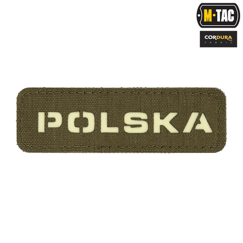 M-Tac - Aufnäher - Polen 25x80 - Laserschnitt fluoreszierend - Ranger Green / Fluo - 51004223