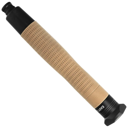 ESP - Gehärteter ergonomischer Teleskopschlagstock Ergonomic Easy Lock - 18" - Schwarz/Khaki - ExBTT-18HE-KH BHT-54