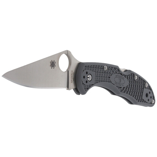 Spyderco - Delica® 4 FRN flach geschliffenes graues Messer - C11FPGY