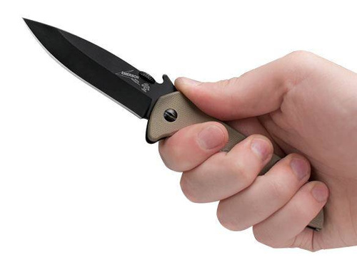 Kershaw - Taktisches Messer Emerson 6054BRNBLK - 8Cr14MoV - Schwarz - 6054BRNBLK