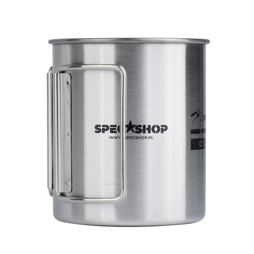 SpecShop.pl - Stahlbecher - 450 ml - Silber