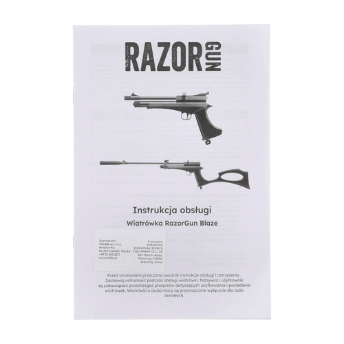 RazorGun - Blaze Luftpistole - 5,5 mm - CO2 - Schwarz - CP2 5.5