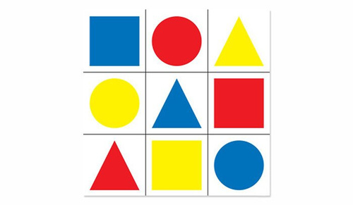 Geometrische Figuren Target - 10 Stück