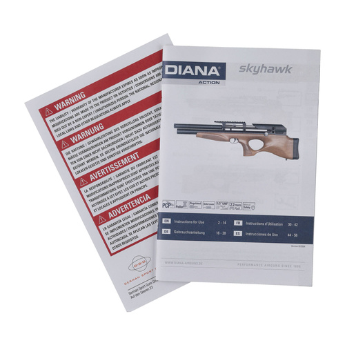 Diana - Luftgewehr PCP Skyhawk gen.2 - 5,5 mm - Schwarz/Braun - 1810403