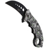 Herbertz Solingen - Karambit Klappmesser Totenköpfe Design - AISI 420 - 572413