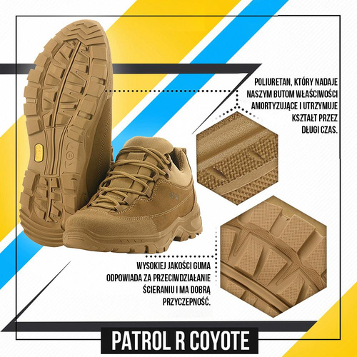 M-Tac - Patrol R Taktische Stiefel - Leder - Coyote - 30203905