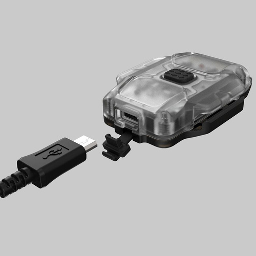 Armytek - LED-Taschentaschenlampe Crystal WRB - Leuchtfeuer - 150 lm - Blau/Grau - F07202B