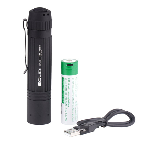 Ledlenser - Solidline ST6R Wiederaufladbare Taschenlampe - 900 Lumen - 502212