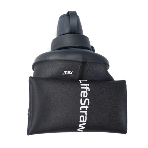 LifeStraw - Peak Squeeze Bottle Faltflasche - 0,65 L - Dark Mountain Gray