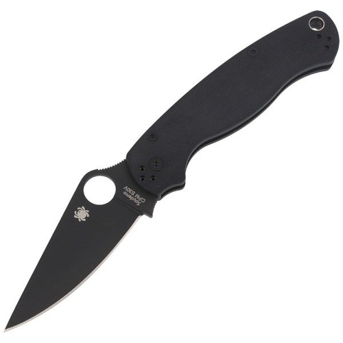 Spyderco - Para Military&#8482; 2 G-10 Schwarz/Schwarz Klinge Messer - C81GPBK2 - Klappmesser