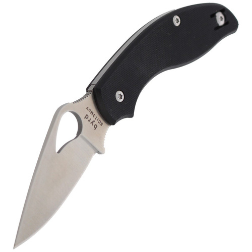 Spyderco - Klappmesser Byrd Tern - G-10 - Schwarz/Silber - BY23GP