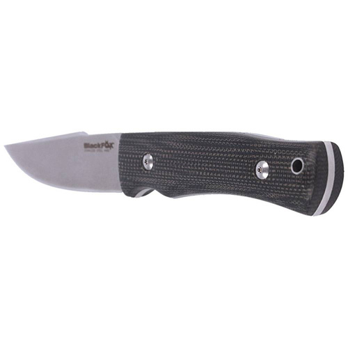 FOX - Taktische Messer Explorator Linen Micarta- 440C - Schwarz - BF-749