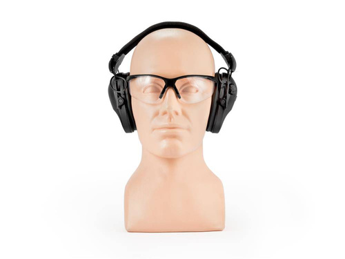 RealHunter - Set aus Active PRO Gehörschützern und Schutzbrille - Olive Green