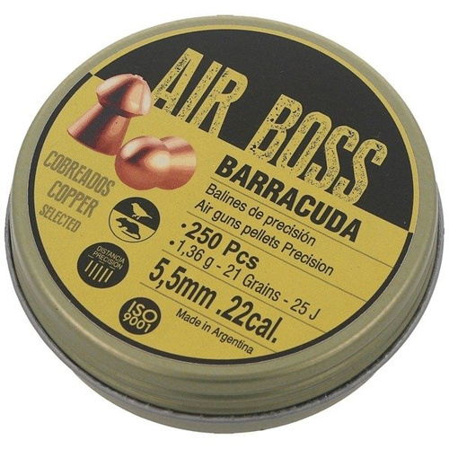 Apolo - Air Boss Barracuda Kupfer Luftgewehrkugeln - .22 / 5,52 mm - 250 Stück - E 30001-2.