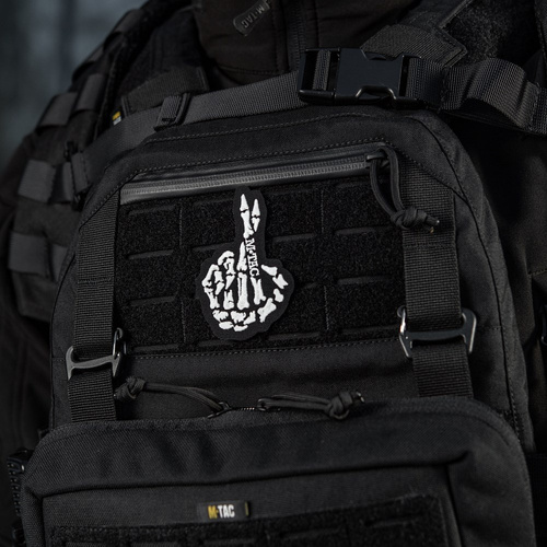 M-Tac – Crossed Fingers Patch – Stickerei – Schwarz – 51431002