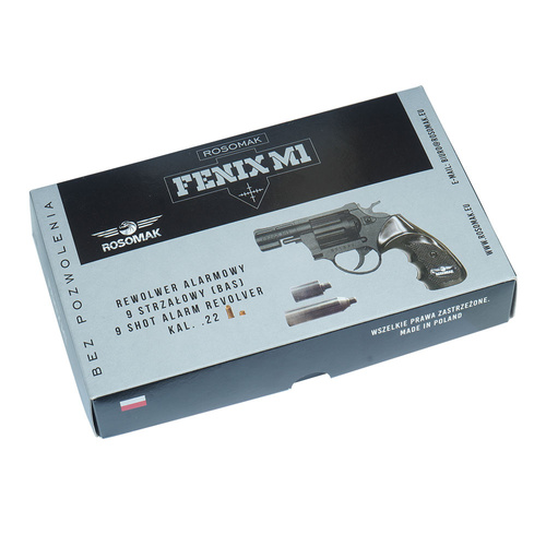 Rosomak - Starter Revolver mod. FENIX M1 - 9-schüssig - 6 mm Lang / 6 mm Kurz - Schwarz