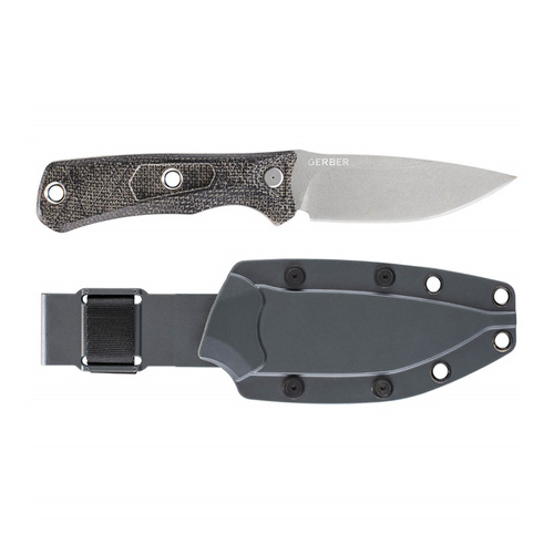 Gerber - Feststehende Klinge Messer Convoy - 440A - Micarta - Morel Brown - 1066483