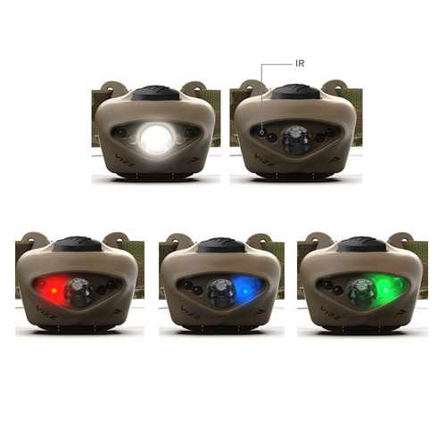 Princeton Tec - VIZZ TAC MPLS Stirnlampe - TAN / MultiCam - VIZZ-MPLS-MC