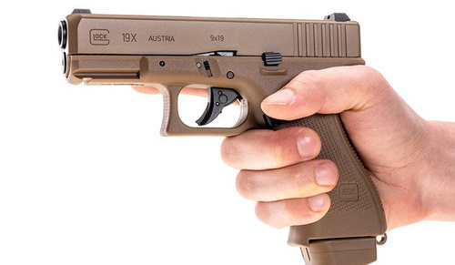 Umarex - Glock 19X Pistole Replik - CO2 GBB - Coyote - 2.6435