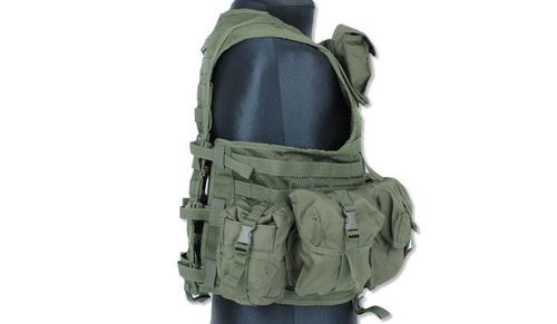 Mil-Tec - Modular Vest Reactor - Olive Drab - MOLLE/PALS - 10712101
