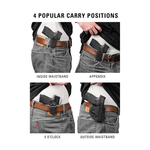 MFT - IWB Innenholster für CZ P-10 Pistole - Schwarz - HCZP10FSAIWBA