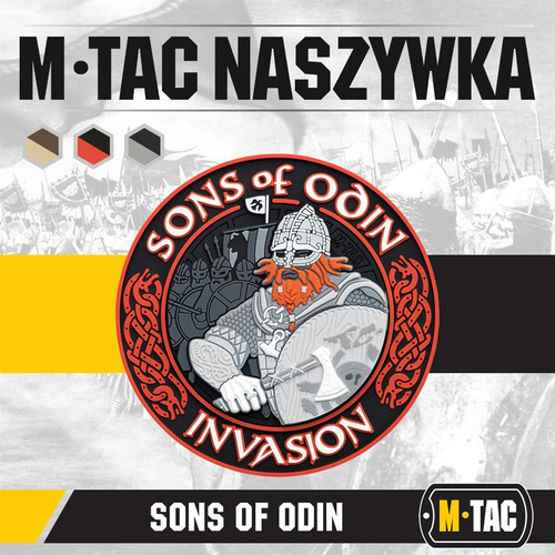 M-Tac - 3D PVC Aufnäher Sons of Odin - Schwarz/Rot - 51137233