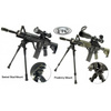 UTG - Shooter's Bipod mit Picatinny-Halterung - 8,7-10,6" - Schwarz - TL-BP69S