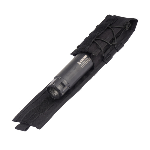 Gomander - Schalldämpfer Tactinox 7,62 QD Lock M26x1,5 + 7,62 Helix S M14x1 LH Mündungsbremse - Kal. 7,62 - Schwarz