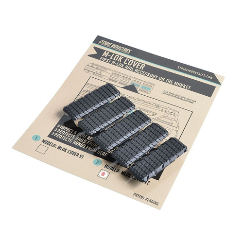 Strike Industries - M-Lok Schienenabdeckungen - 5 Stück - Schwarz - MLOK-COVER-V2