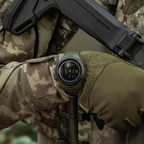 M-Tac - Taktische Uhr 2166 - LED - 5 ATM - Grün - 50008001