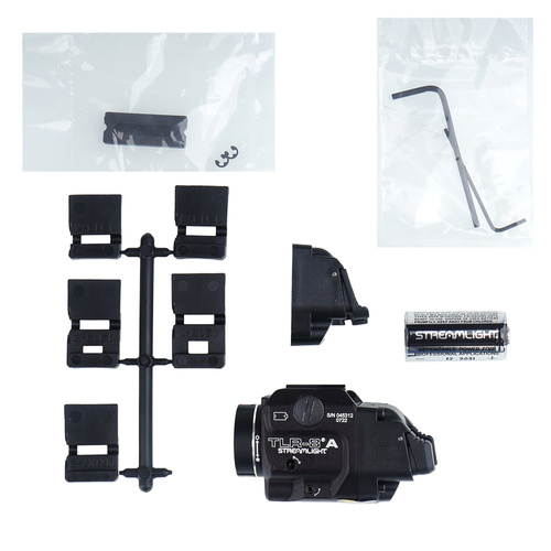 Streamlight - TLR-8A Flex Tactical LED-Waffen-Taschenlampe mit Laserzielgerät - 500 lm - Schwarz - L-69414