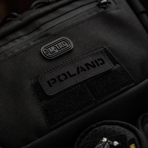 M-Tac - Aufnäher Polen 25x80 - Laserschnitt - Schwarz/Weiß - 51001002.