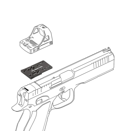 Vector Optics - Montageadapter für CZ Shadow/Shadow 2/SP-01/P-10C - Schwarz - SCFRM-21