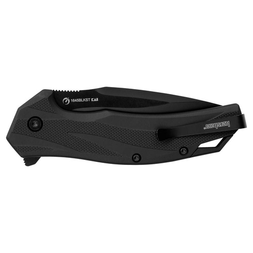 Kershaw - EDC-Klappmesser Lateral Black Serrated - 8Cr13MoV - Schwarz - 1645BLKST