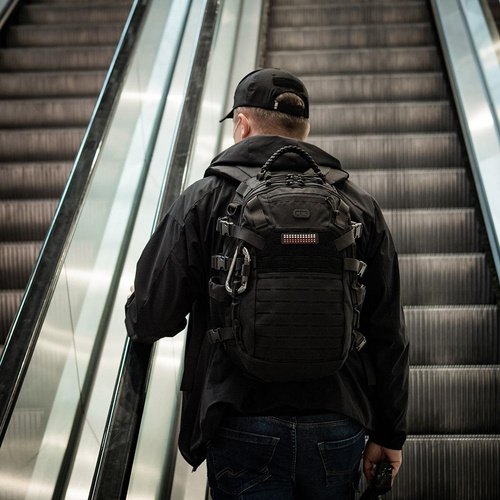 M-Tac - Polnischer Flaggenaufnäher - Fluoreszierend - Pixel - Laserschnitt - Schwarz / Rot / Weiß - 51005102