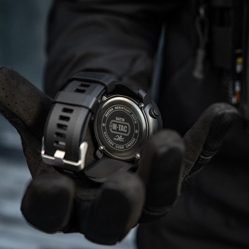 M-Tac - Taktische Uhr mit Kompass 2095 - Schwarz - 50009002
