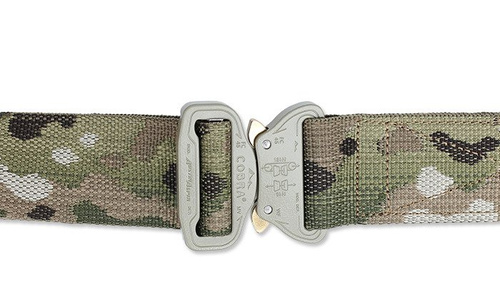Bajonett - COMBAT taktischer Gürtel - AustriAlpin COBRA 9kN Schnalle - 45 mm - MultiCam.