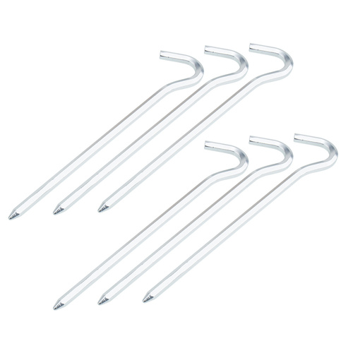 Rockland - Zeltnägel - 18 cm - Sechskant - Aluminium - 6 Stk.