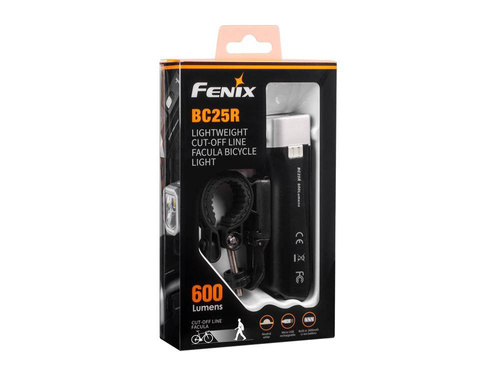 Fenix - LED-Taschenlampe für Fahrräder - 600 Lumen - 2600 mAh - Schwarz - BC25R
