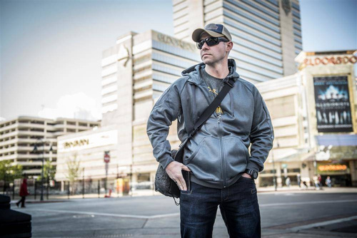 Helikon - Urban Tactical Hoodie® - Fullzip - Poliester - Grau Melange - BL-UHF-PO-M3