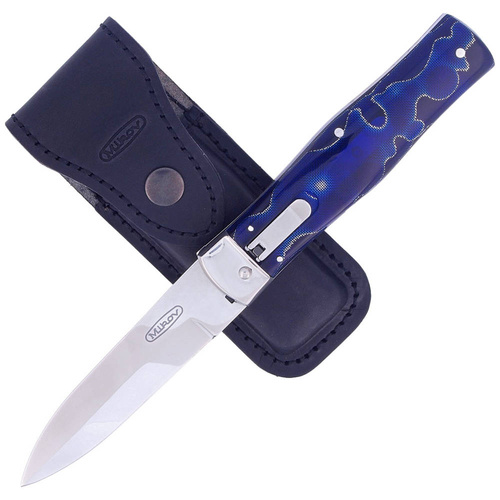 Mikov - Springmesser Predator - Raffir - Lever Lock - N690 - Blau - 241-BRa-1/KP Blue
