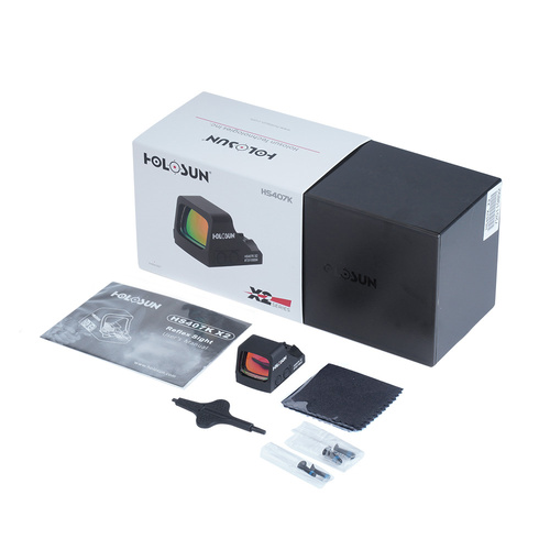 Holosun - Kollimator HS407K Offene Reflex SubCompact Pistole Visier - Schwarz - HS407K X2