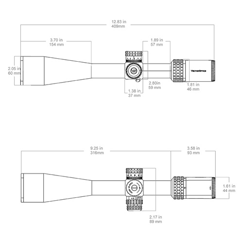 Vector Optics - Zielfernrohr Sentinel-X Pro 10-40x50 - SCOL-58