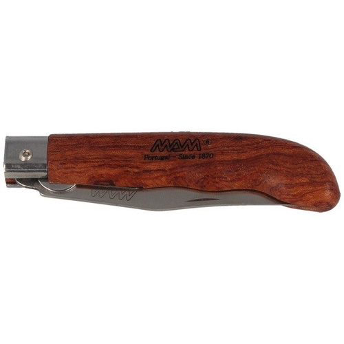 MAM - Sportliches Taschenmesser mit Klingenarretierung - Medium Dark Beech Wood - 2046-MW